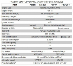 large F25BML parsun balidiveshop 2